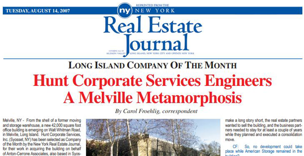 New York Real Estate Journal – Long Island Company of the Month